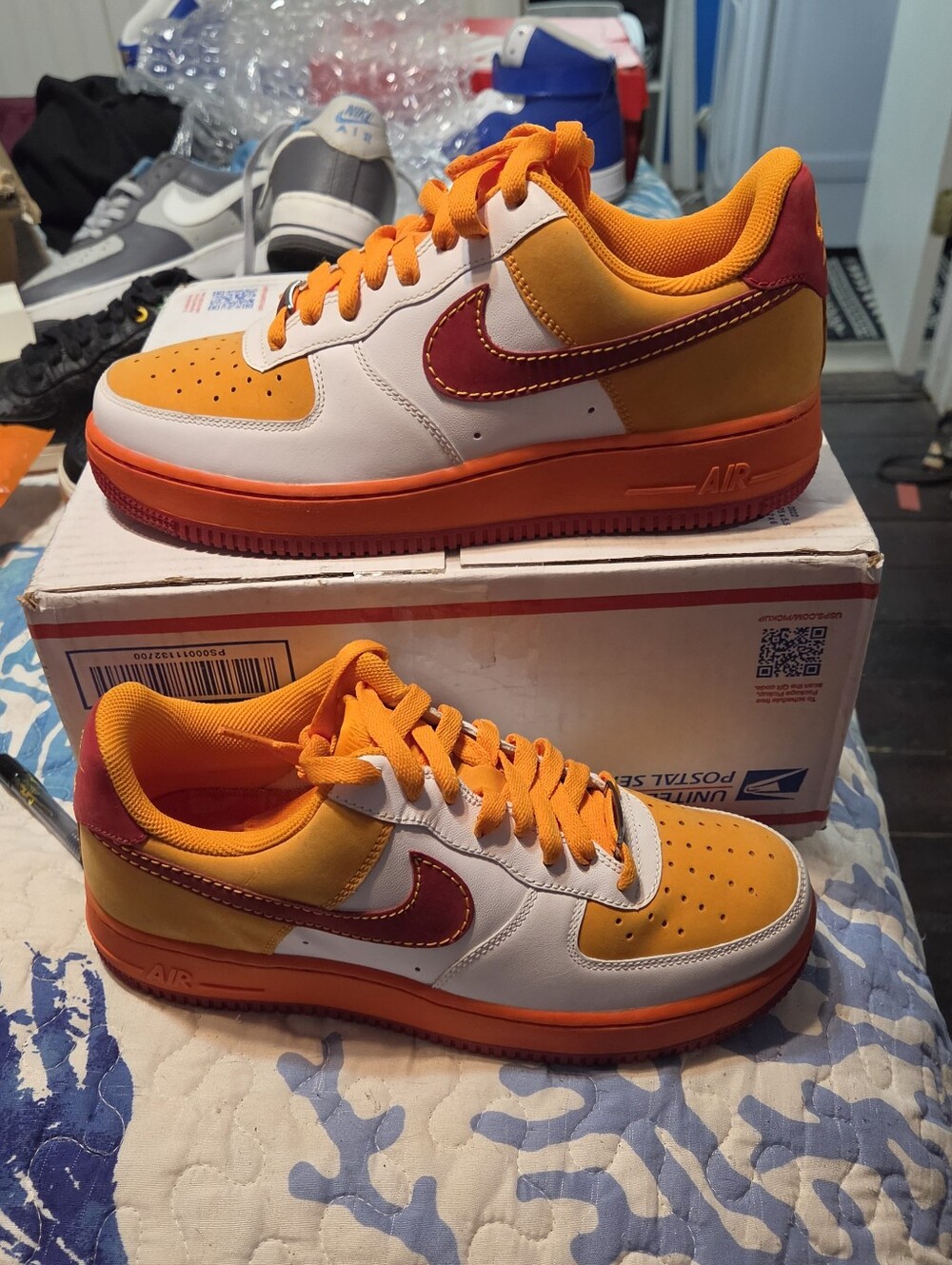 Nike Af1 Orange Trainers
